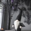Gnome With Wings Decor, For Halloween Decor - Black White - Image 9