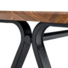 Herringbone Pattern Dining Table A Perfect Match For Modern Minimalist And Industrial Home Styles - Walnut - Image 15