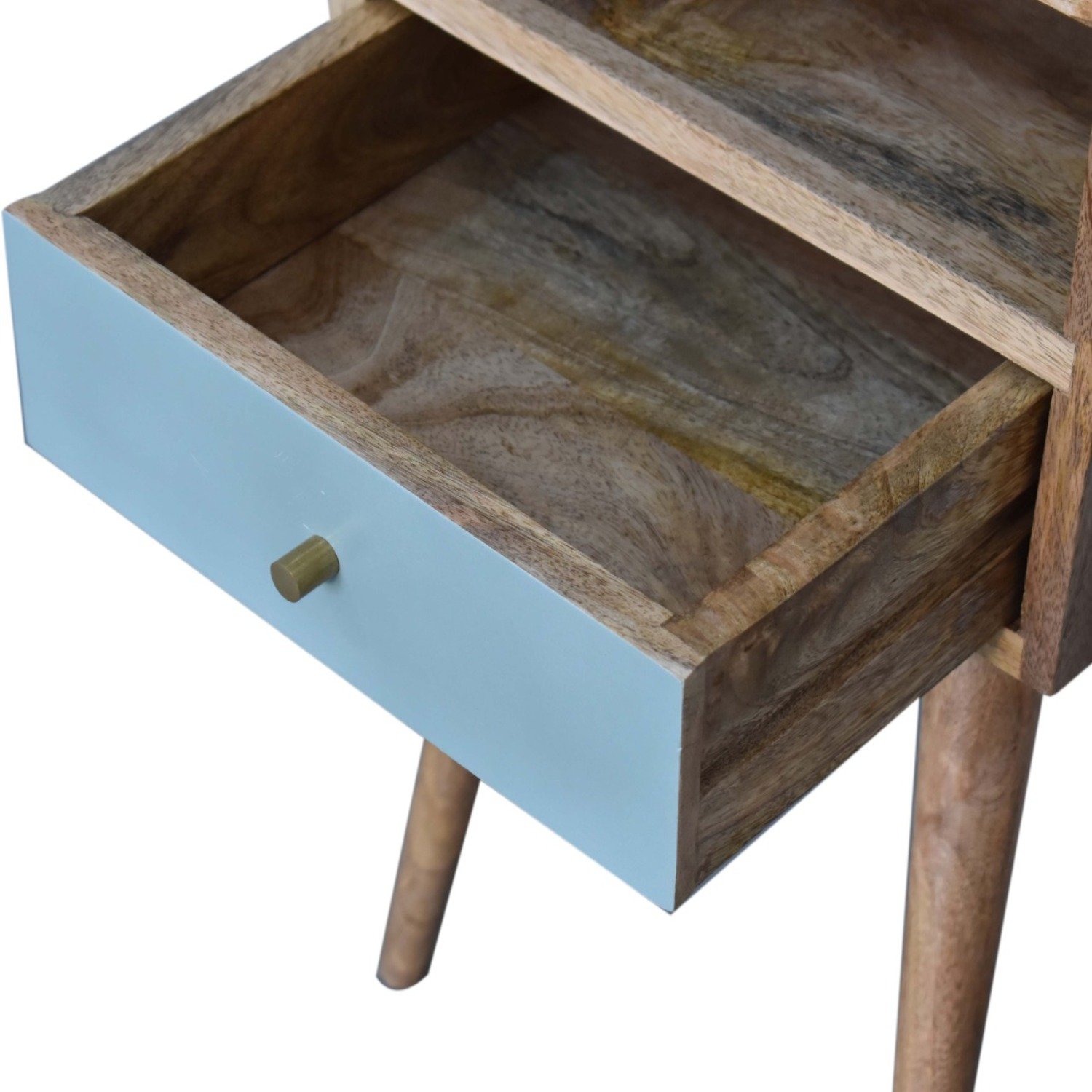 Mini Painted Bedside Table - Lake Green - Image 19