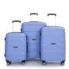 Hardshell Suitcase Spinner Wheels Pp Luggage Sets Lightweight Durable Suitcase With Tsa Lock, 3 Piece Set (20/24/28) - Purplish Blue - Image 6