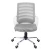 Office Chair, Adjustable Height, Swivel, Ergonomic, Armrests, Contemporary Stylish - White - Image 2