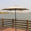 9' Pole Umbrella With Carry Bag - Gray - Image 2