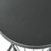 Lassen - Modern Outdoor Side Table With Hourglass Design - Matte Black - Image 10