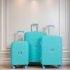Expandable Hardshell Suitcase Double Spinner Wheels Pp Luggage Sets Lightweight Durable Suitcase & Tsa Lock, 3 Piece Set (20/24/28) - Lake Blue - Image 2