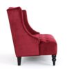 Nurturing - Upholstered Loveseat With Wing Back And Diamond Tufting - Wine Red - Image 6