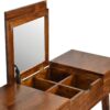 Foldable Mirror Table - Chestnut - Image 9