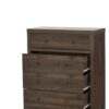 Nystrom - Mid Century Modern 5 Drawer Dresse - Walnut - Image 14