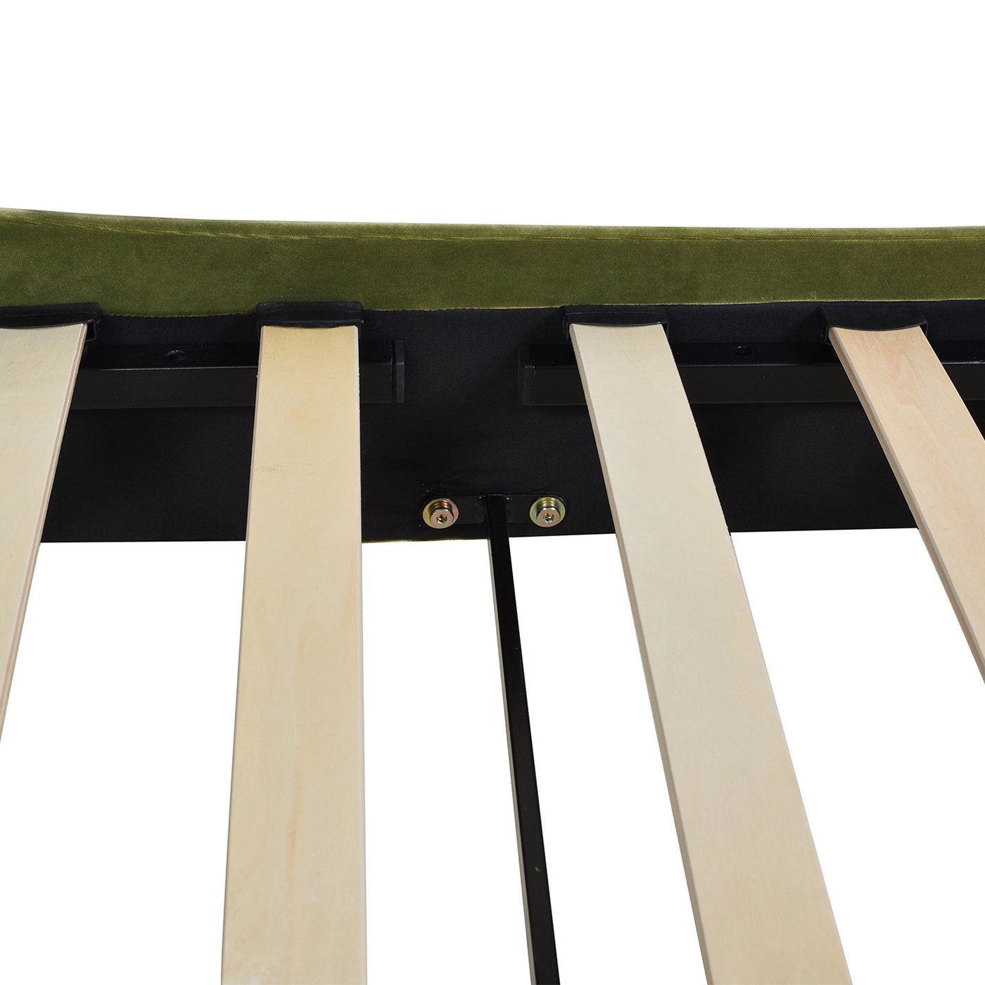 Aspen - Queen Vertical Tufted Modern Headboard Platform Bed Set - Olive Green - Image 12