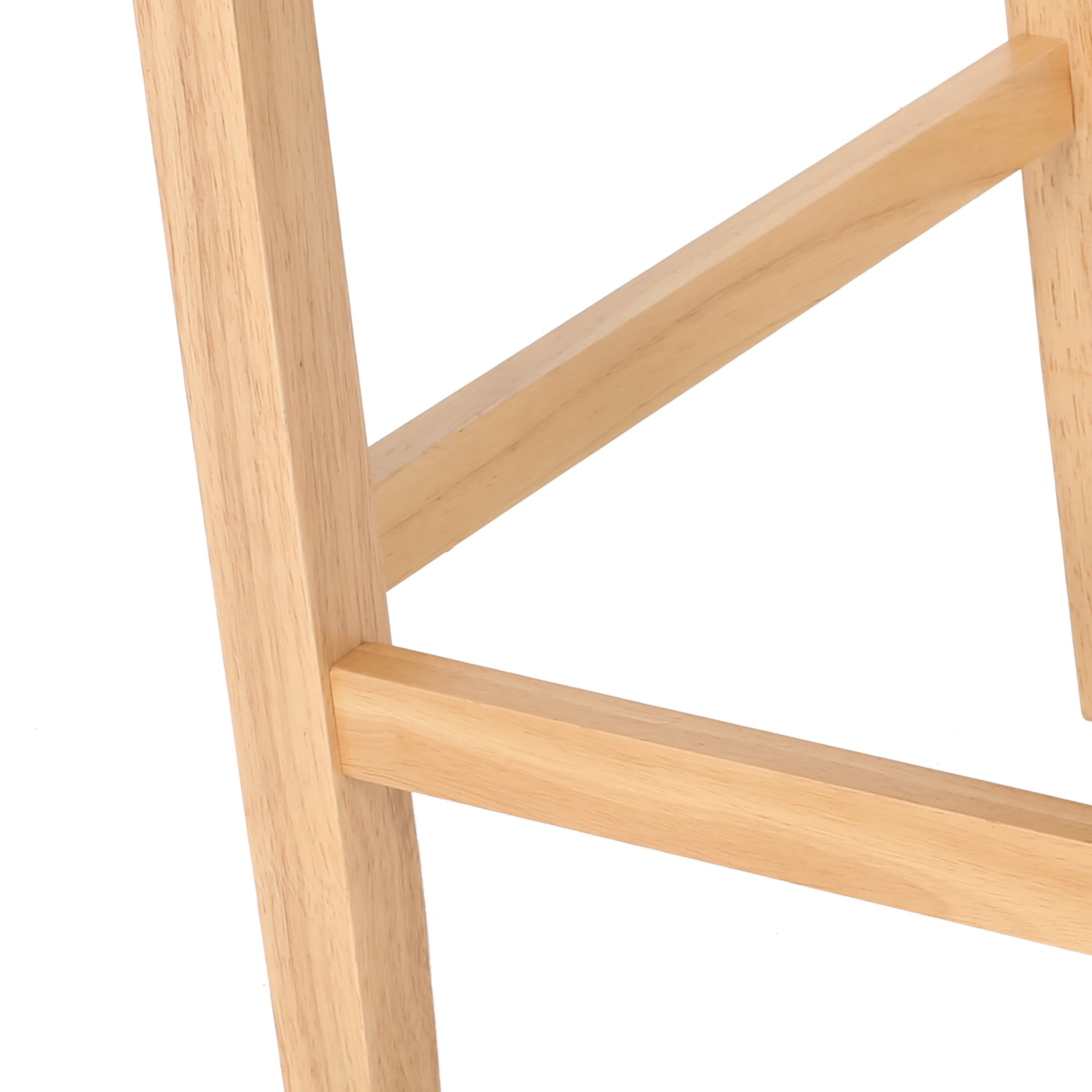 Vienna - Contemporary Fabric Tufted Wingback Counter Stools, (Set of 2) - Light Gray / Natural - Image 13