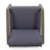 Samwell - Club Chair Outdoor Seating Acacia Wood - Dark Gray - Image 9