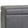 Dover - Storage Ottoman Bench - Stone Gray - Image 5