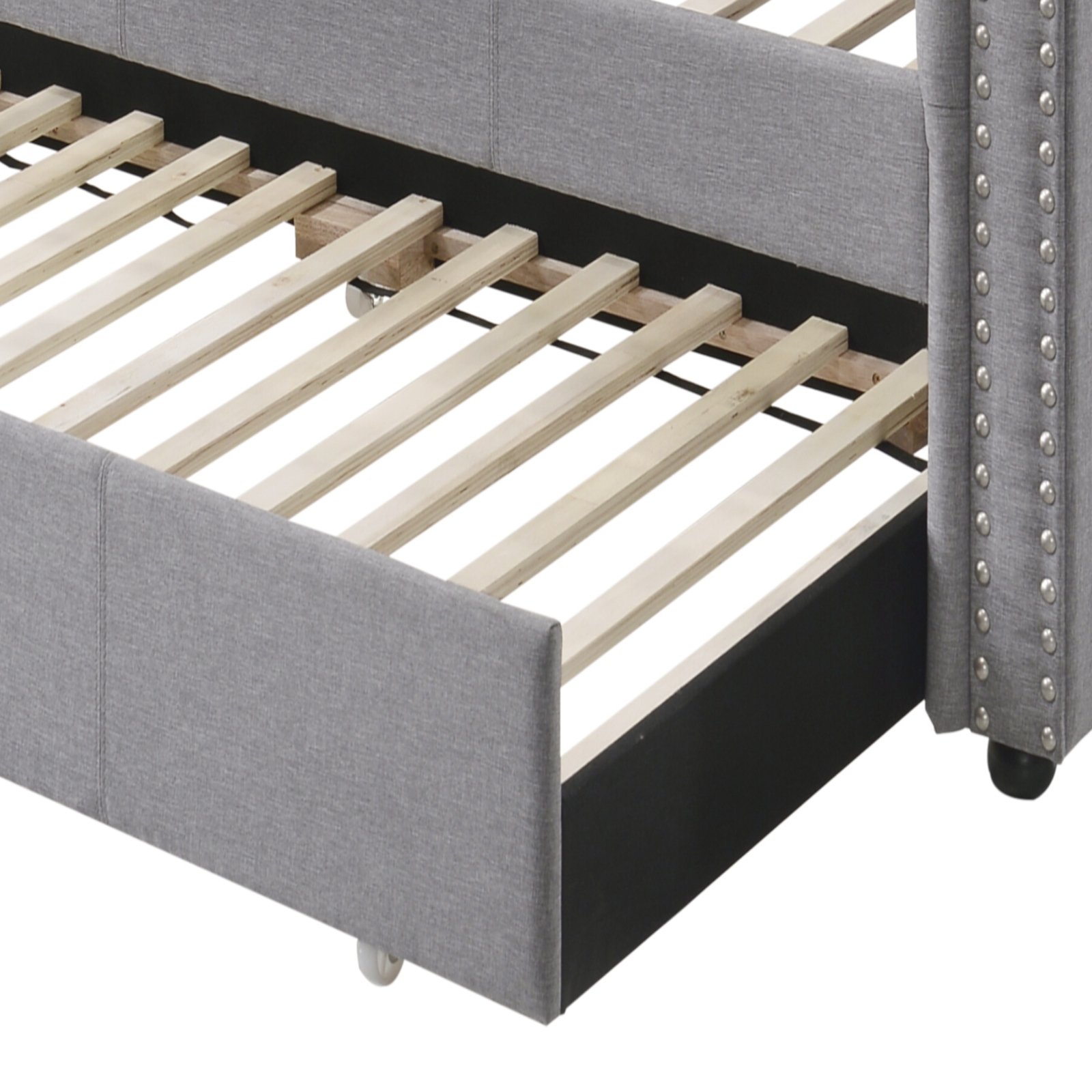 Justice - Twin Daybed With Trundle - Smoke Gray - Image 7