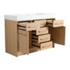 Original 48" Freestanding Bathroom Vanity With Resin Sink Soft Closing Doors And Drawers Plywood Construction - Oak - Image 13
