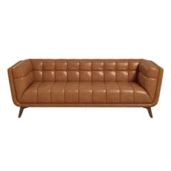 Addison - Leather Sofa - Brown / Rustic / Tan