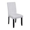 5 Piece Round Dining Table Set, Modern Dining Table And 4 Upholstered Chairs For Dining Room, Kitchen Room, Living Room - Beige / Black - Image 13