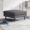 Amber - Square Upholstered Ottoman - Dark Gray / Gray - Image 5