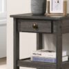 Arine - Console Table With Drawer And Shelves - Gray - Image 4