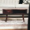 Wooden Wave Coffee Table - Walnut - Image 11