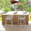 Maiden - Patio Counter Stool Axroma Olefin (Set of 2) - Beige - Image 9