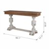 Alcott - Buffet Table - Brown / Antique White - Image 17