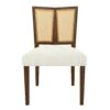 Mid Century Rattan Dining Chair Without Arms (Set of 2) - Beige / Walnut - Image 4