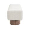 Upholstered Entryway Bench Ottoman - Beige - Image 6