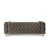 Comfy 3 Sofa With Tufted Back And Arm, Modern For Living Room - Gray - Image 11