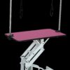Hydraulic Pet Grooming Table With"H" Arm - Pink - Image 3