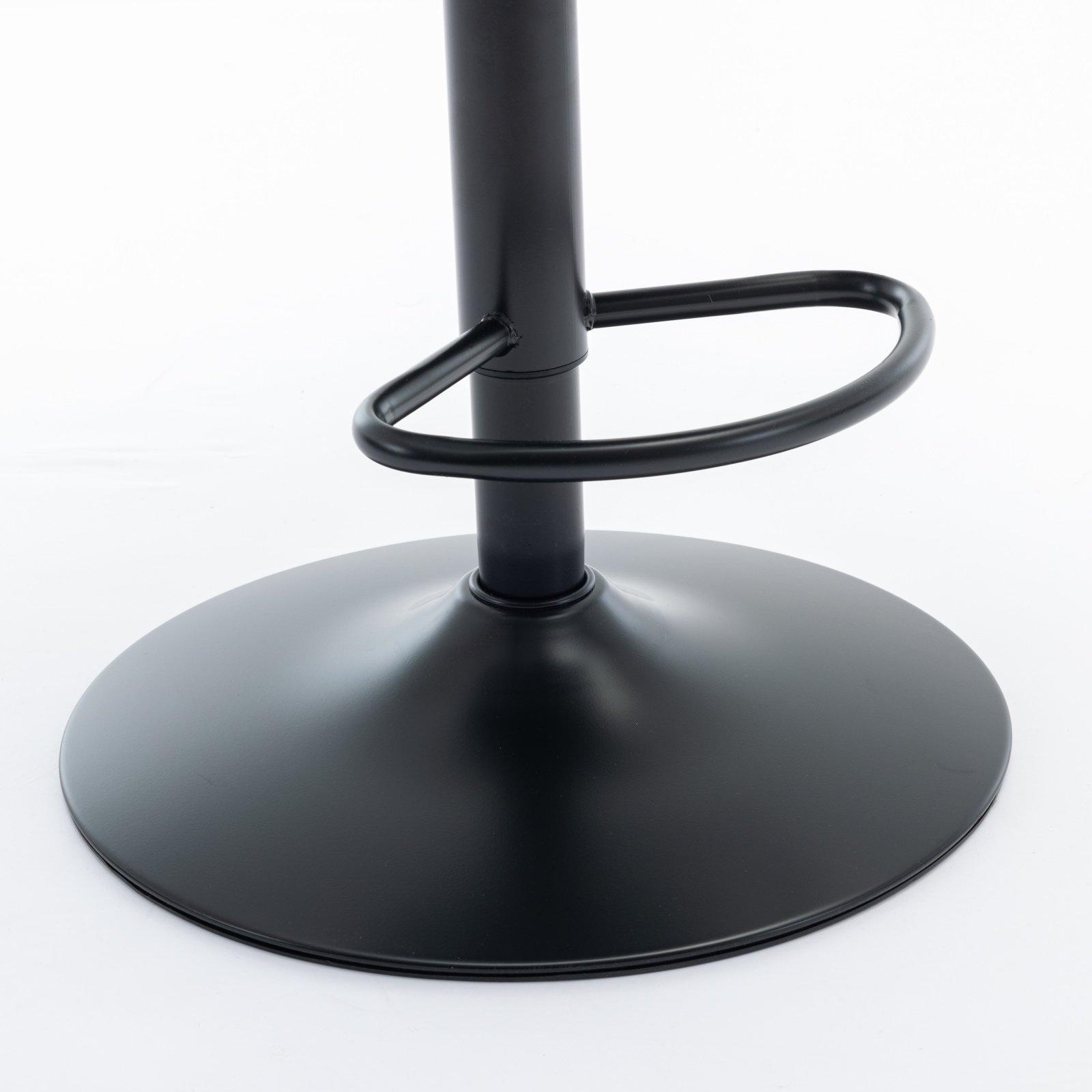 Swivel Velvet Barstools Adjusatble Seat Height, Modern Upholstered Bar Stools With Backs Comfortable Tufted For Home Pub And Kitchen Island (Set of 2) - Purple - Image 3