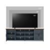 Nantucket - TV Stand Console For TVs Up To 100" - Blue Denim, Whiskey - Image 3
