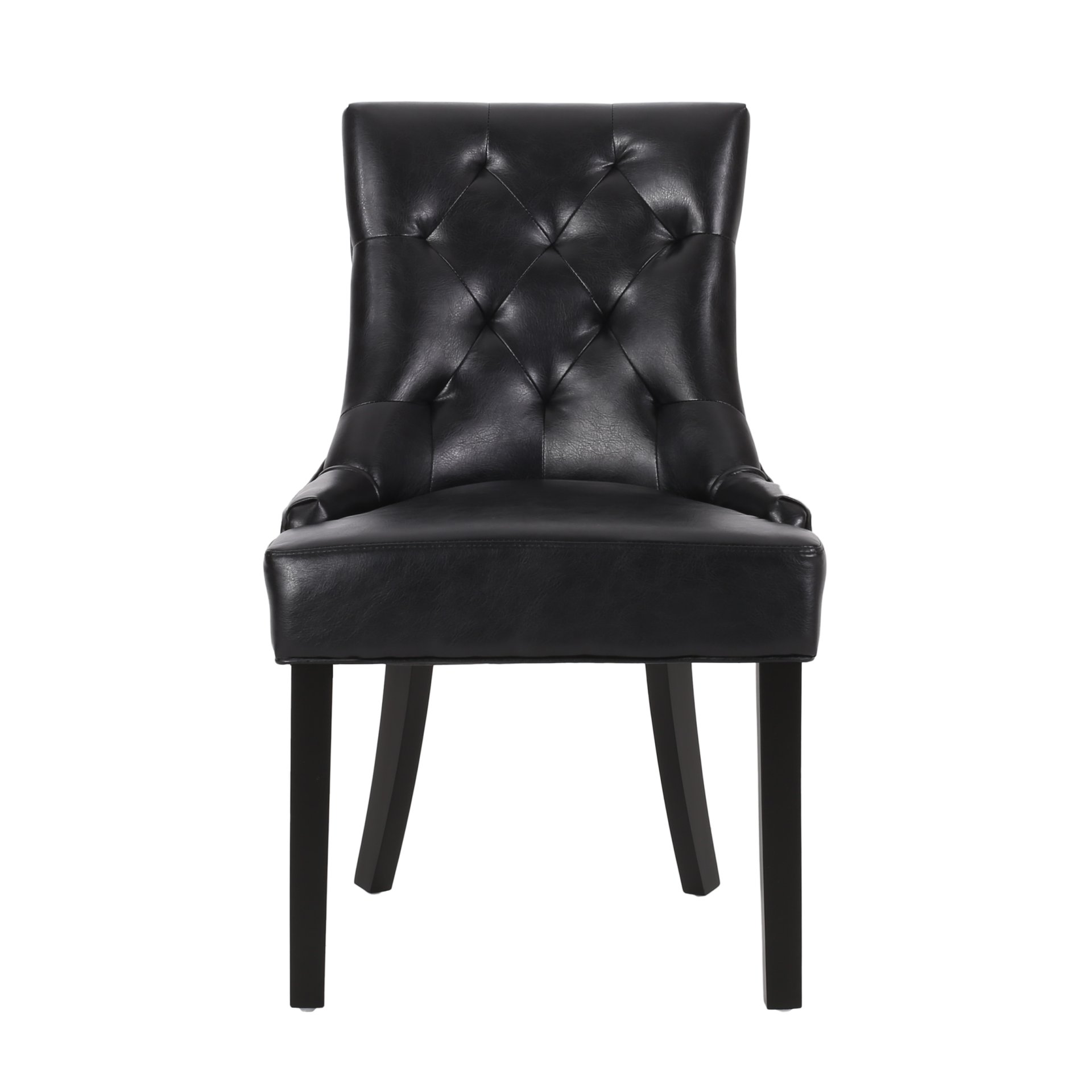 Cheney - Dining Chair (Set of 2) - Contemporary Style With Tufted Diamond Stitching - Black - Image 6