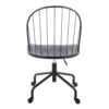 Riley - Farmhouse Adjustable High Back Office Chair - Black - Image 4