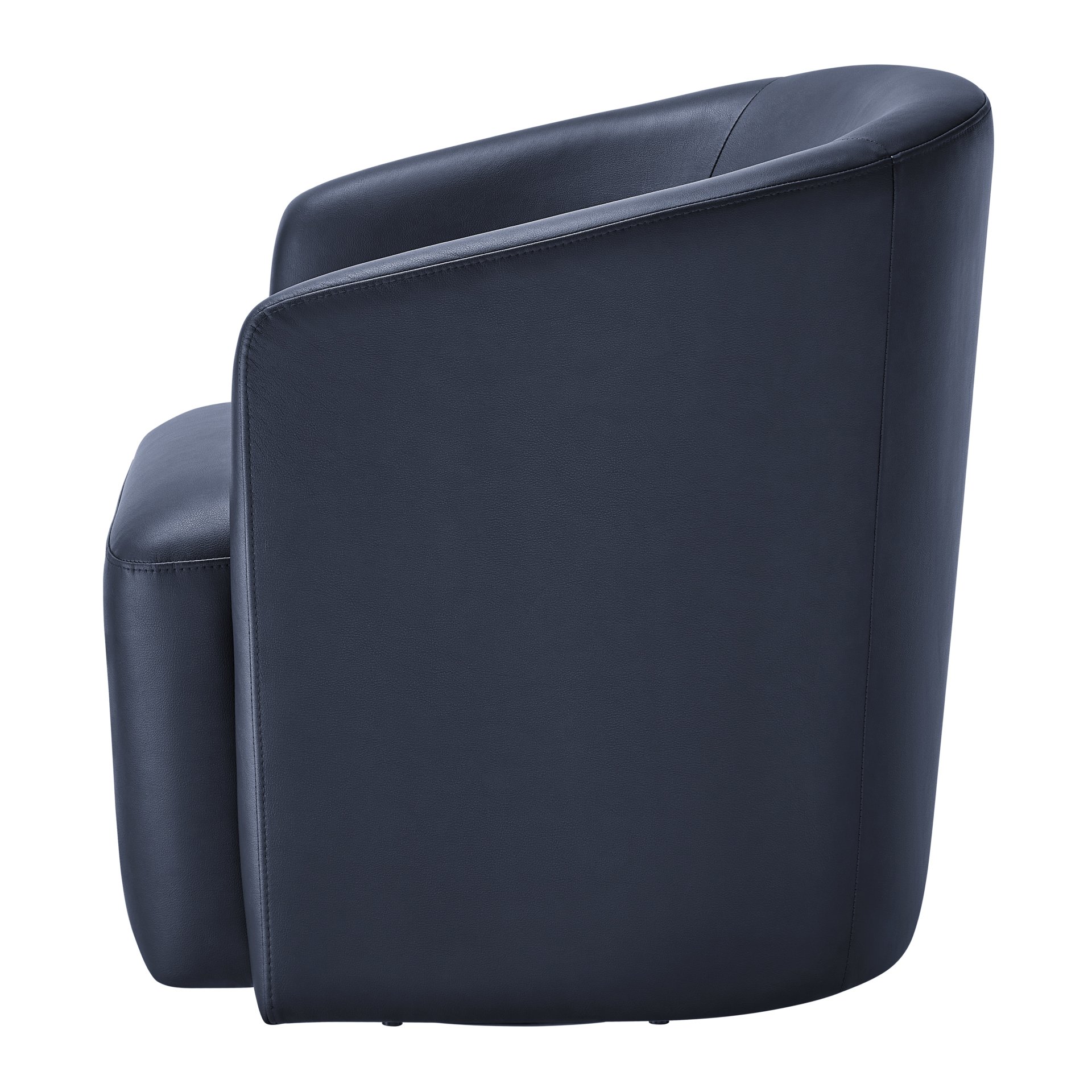 Ardena - Modern Swivel Barrel Chair - Blue - Image 10