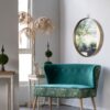 Round Mirror, Circle Mirror With Iron Frame For Living Room Bedroom Vanity, Entryway Hallway - Gold - Image 4