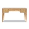 Dauphin - 3 Drawer Executive Desk - Natural Brown - Image 4