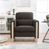 1 Seater Sofa For Living Room - Brown - Image 2