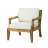Outdoor Club Chair With Cushions (Set of 2) - Beige - Image 4