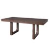 7 Piece Farmhouse Extendable Dining Table Set, Rustic Wood Table With Removable Leaf And 6 Upholstered Chairs For Dining Room - Brown - Image 13