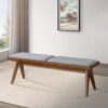 Keira - Bench - Brown / Light Gray - Image 5