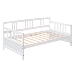 Twin Size Modern Daybed, Multifunctional - White