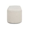 Fuji - Oval Storage Bench, Upholstered - Ivory White - Image 3