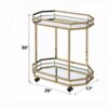 Lacole - Mirrior Serving Cart - Champagne - Image 4