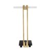 C Shaped Side Table, Artistic Accent Table For Living Room - Gold - Image 3