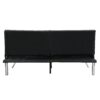 Contemporary Wood Frame Sofa Bed With Stainless Legs - Black - Image 12