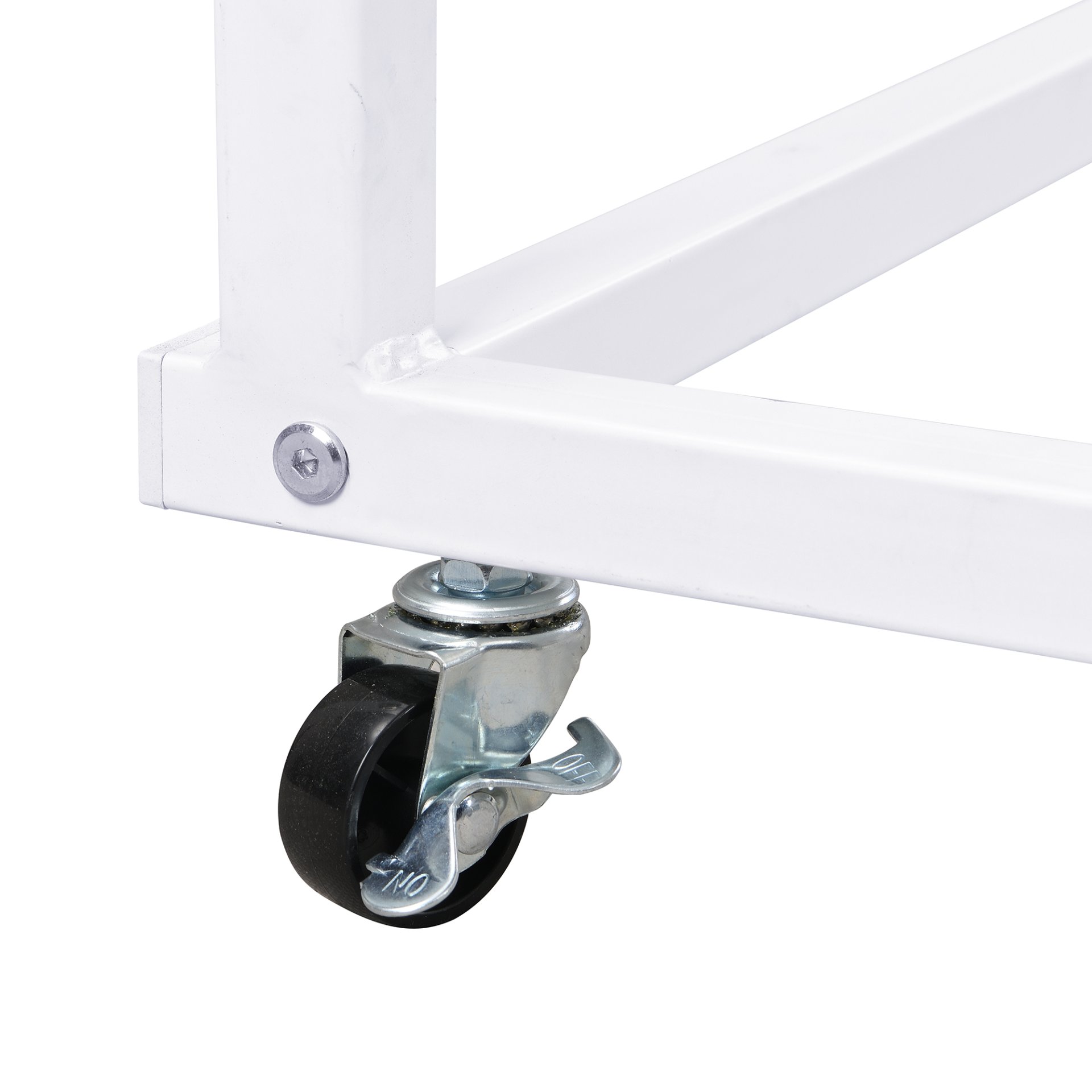 Twin Size Daybed With Movable Desk, Grid, Shelves And Clothes Hanger - White - Image 15