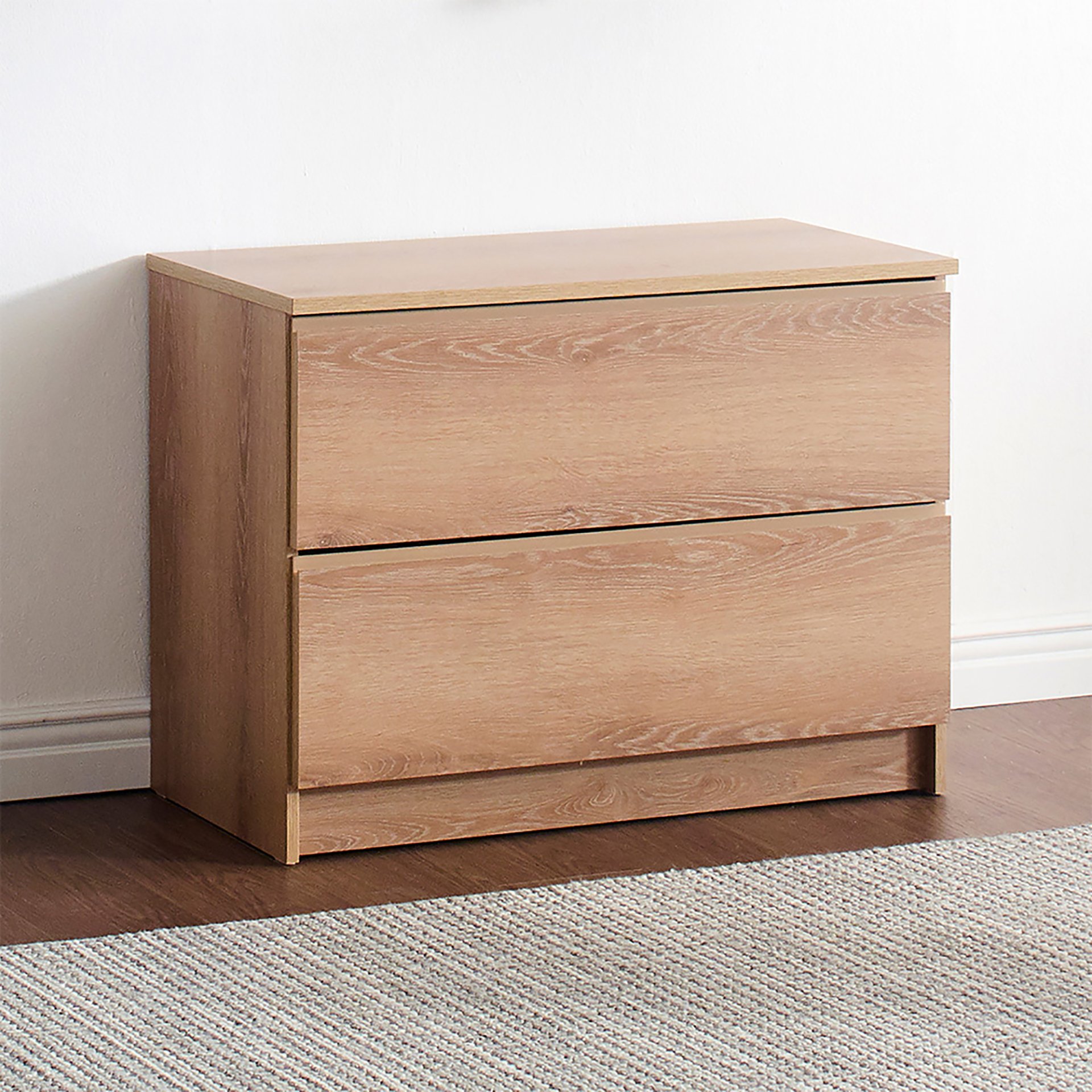 Devi - Wall Mounted Wood Closet System, Modular Units And Warm - Oak - Image 10