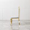 Gorgeous Streamlined High Back Fabric Stainless Steel Dining Chair (Set of 2) - Gold / Gray - Image 6