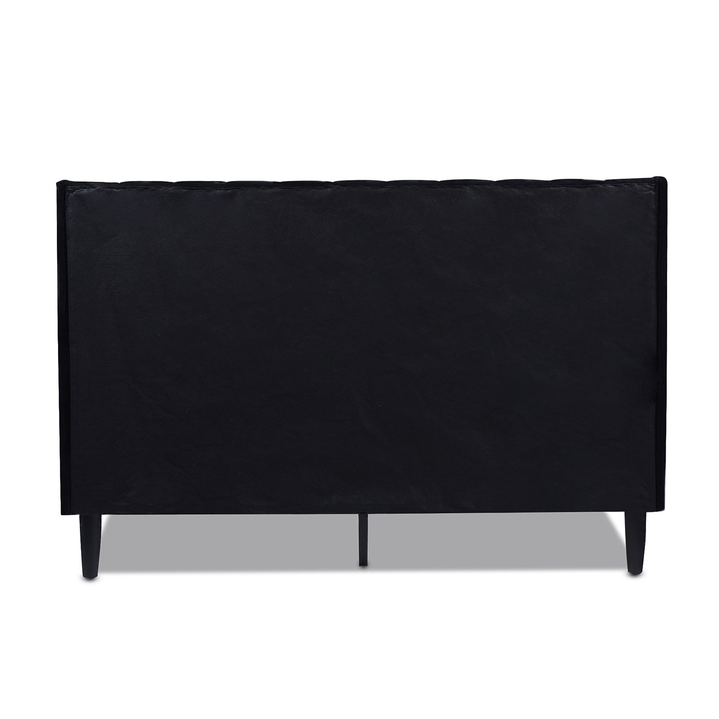 Aspen - Queen Vertical Tufted Headboard Platform Bed Set - Anthracite Black - Image 14