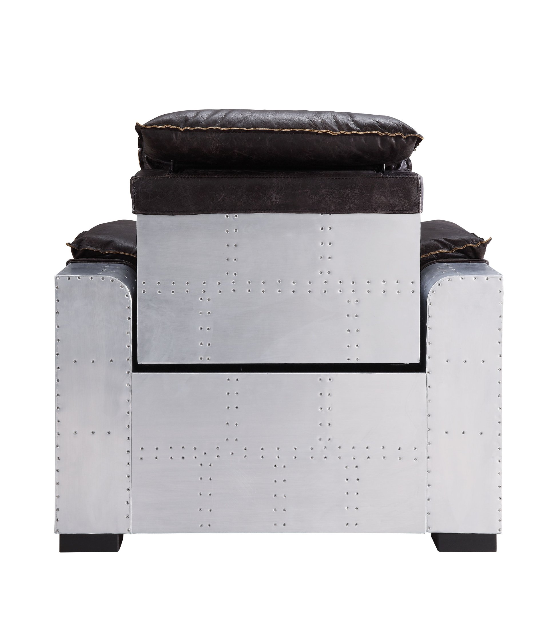 Misezon - Top Grain Leather Power Motion Recliner - Dark Brown - Image 10