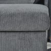Comfy Corduroy Oversized Chaise Lounge Chair With Ottoman And Storage - Gray - Image 15